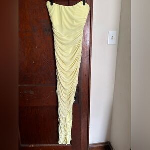 Gorgeous lime dress. Purchased for a wedding and did not end up wearing.